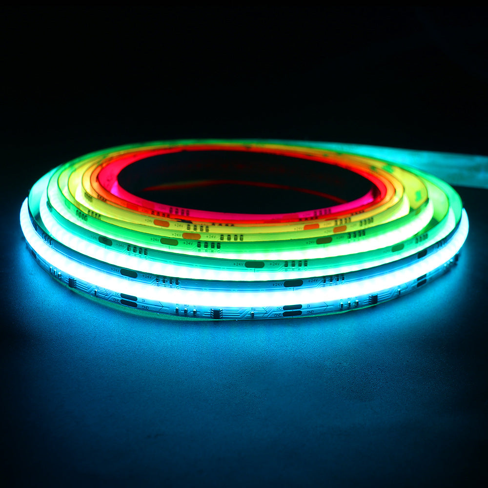 COB RGB Pixel LED Strip DC 12V 24V WS2811