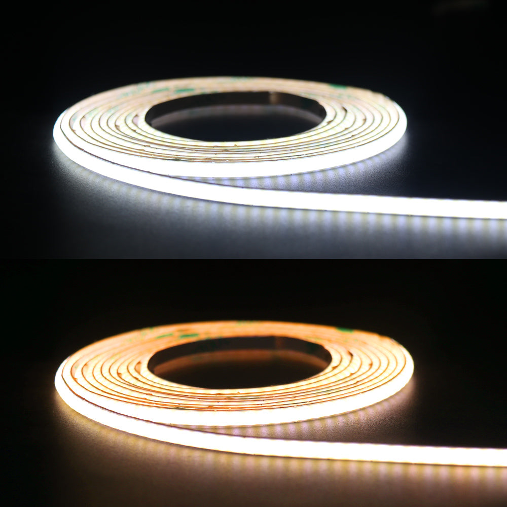CCT COB LED Strip 4mm Width Super Thin Tunable White