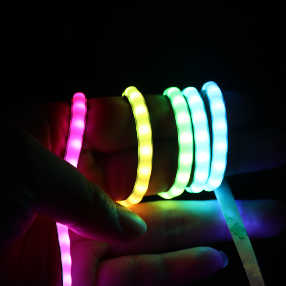 5mm COB RGB Pixel LED Strip DC 5V 12V Individually Addressable WS2812B