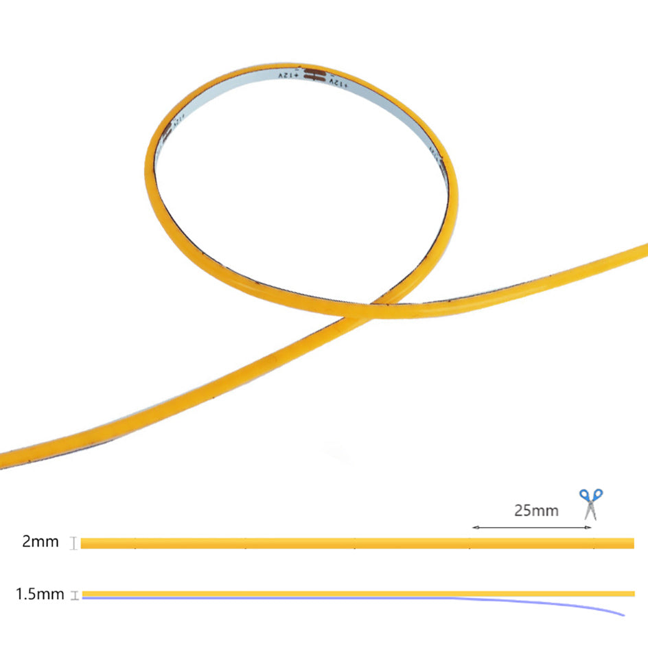 Ultimate Thin 2mm Width COB LED Strip