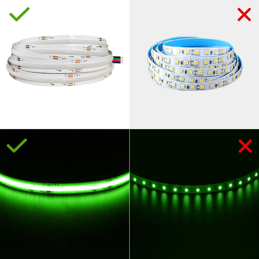 RGB COB LED Strip 24V 10mm 840LEDs/m