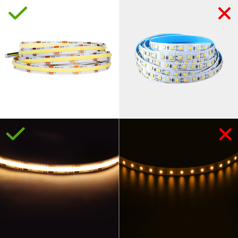 CCT COB LED Strip 10mm Width