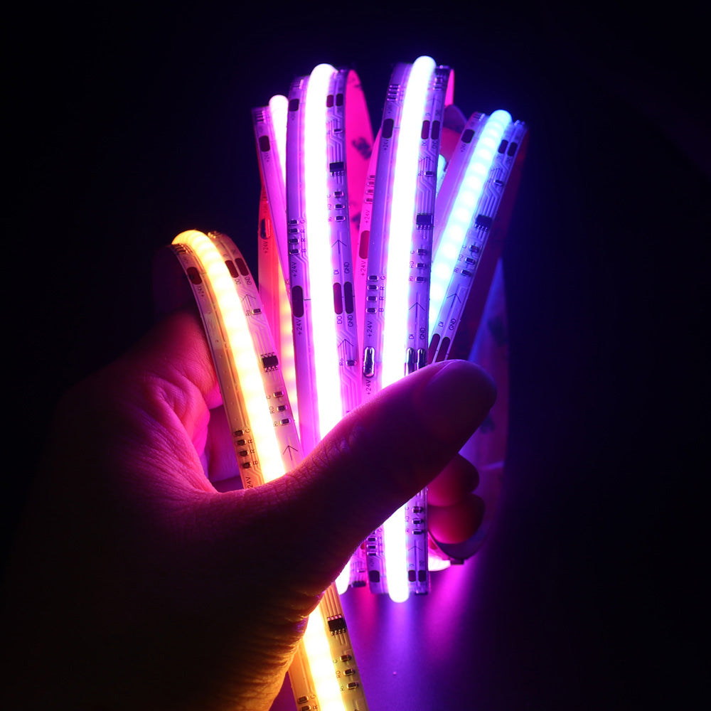 COB RGB Pixel LED Strip DC 12V 24V WS2811