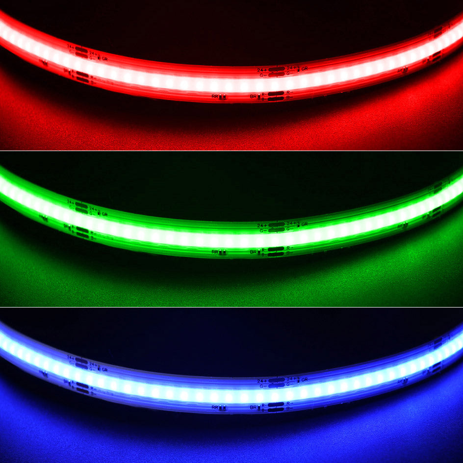 RGB COB LED Strip 24V 10mm 840LEDs/m