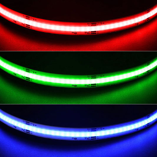 RGB COB LED Strip 24V 10mm 840LEDs/m