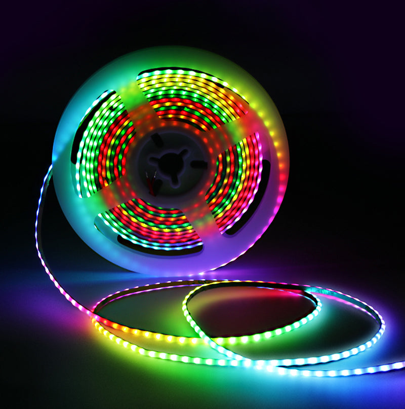 Super Thin 3mm COB RGB Pixel LED Strip DC 5V WS2812B