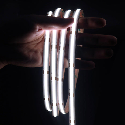 COB LED Strip Light 8mm 480LED/m DC 12V 24V Dimmable