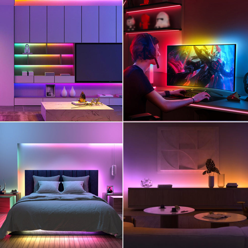 10mm COB RGB Pixel LED Strip DC 5V WS2812B IP65 Waterproof