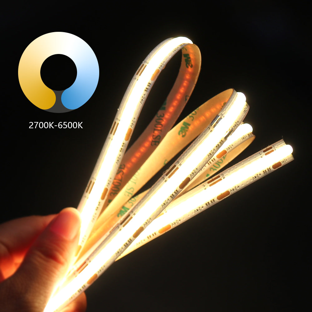 CCT COB LED Strip 10mm Width