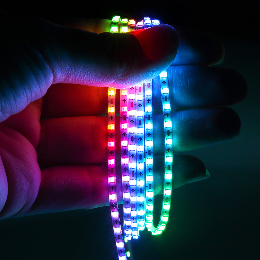 Super Thin 3mm WS2812b LED Strip Light DC 5V 12V Individually Addressable