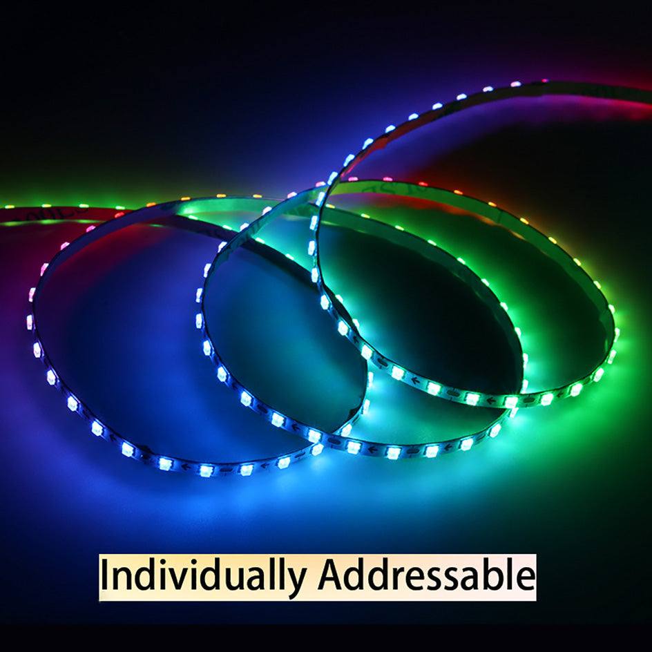 Super Thin 3mm WS2812b LED Strip Light DC 5V 12V Individually Addressable